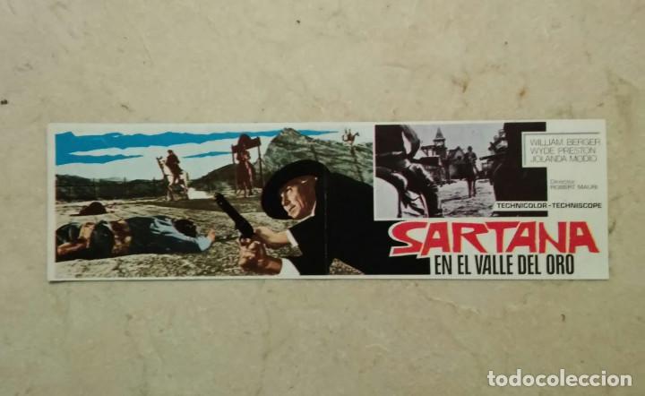 Cine: ANTIGUO ANUNCIO ENCARTONADO - SARTANA EN EL VALLE DEL ORO - WESTERN -SPAGHETTI- WILLIAM BERGER