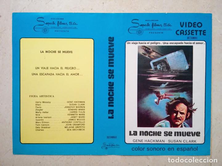Cinema: CARATULA ORIGINAL -A4- LA NOCHE SE MUEVE - GENE HACKMAN