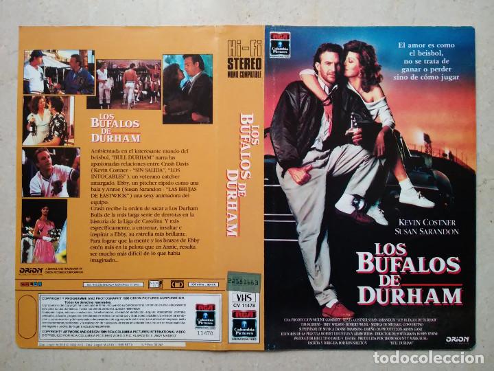 Cine: CARATULA ORIGINAL -A4- LOS BUFALOS DE DURHAM - KEVIN COSTNER - SUSAN SARANDON