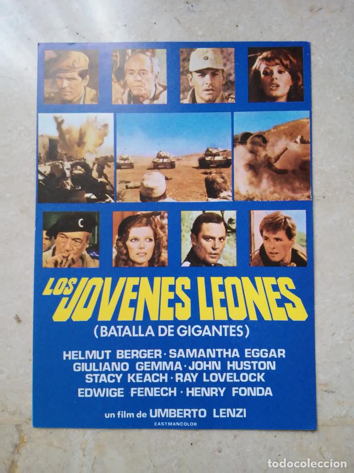Cine: MINI-POSTER ORIGINAL -13*18- LOS JOVENES LEONES - HELMUT BERGER - CINE BELICO