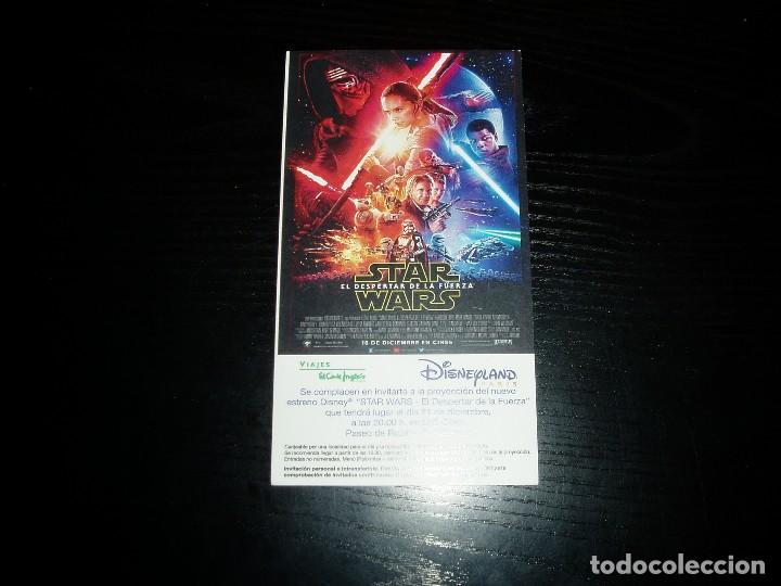 Cine: INVITACION A LA PROYECCION DE STAR WARS EL DESPERTAR DE LA FUERZA. DIA 21 DICIEMBRE EN VALENCIA.