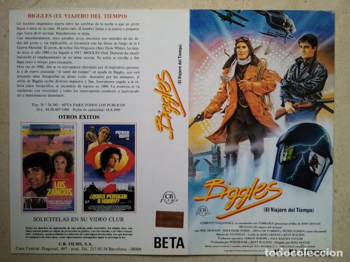 Cine: CARATULA ORIGINAL -A4- BIGGLES EL VIAJERO DEL TIEMPO - ALBUM - PETER CUSHING - CIENCIA FICCION