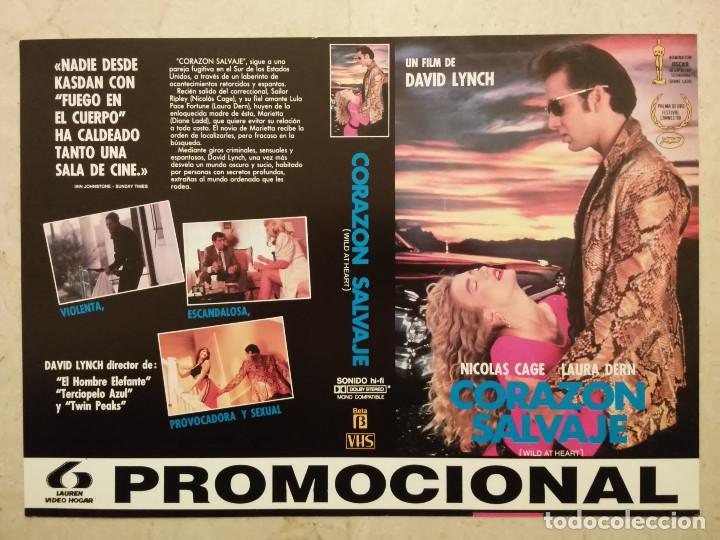 Cinema: CARATULA ORIGINAL -A4- CORAZON SALVAJE - NICOLAS CAGE - LAURA DERN