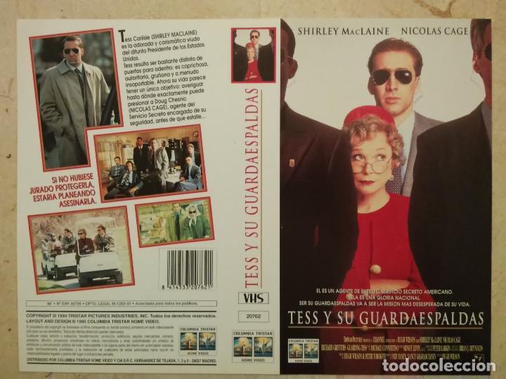Cine: CARATULA ORIGINAL -A4- TESS Y SU GUARDAESPALDAS - NICOLAS CAGE