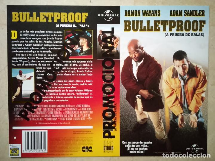 Kino: CARATULA ORIGINAL -A4- BULLETPROOF - ARCHIVO - COMEDIA - ADAM SANDLER