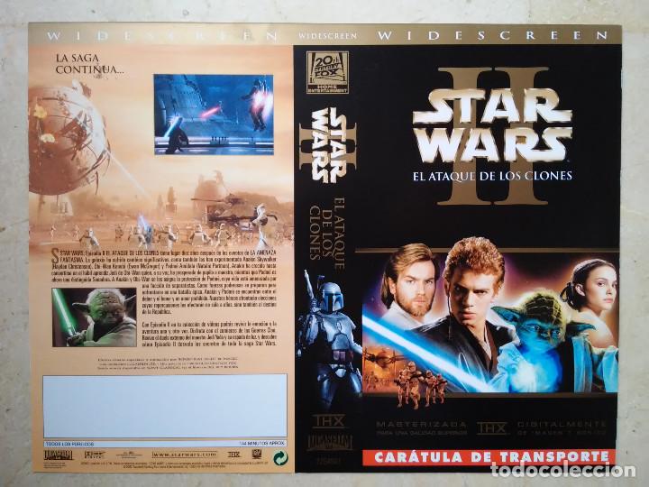 Cine: CARATULA ORIGINAL -A4-  STAR WARS EL ATAQUE DE LOS CLONES EPISODIO 2