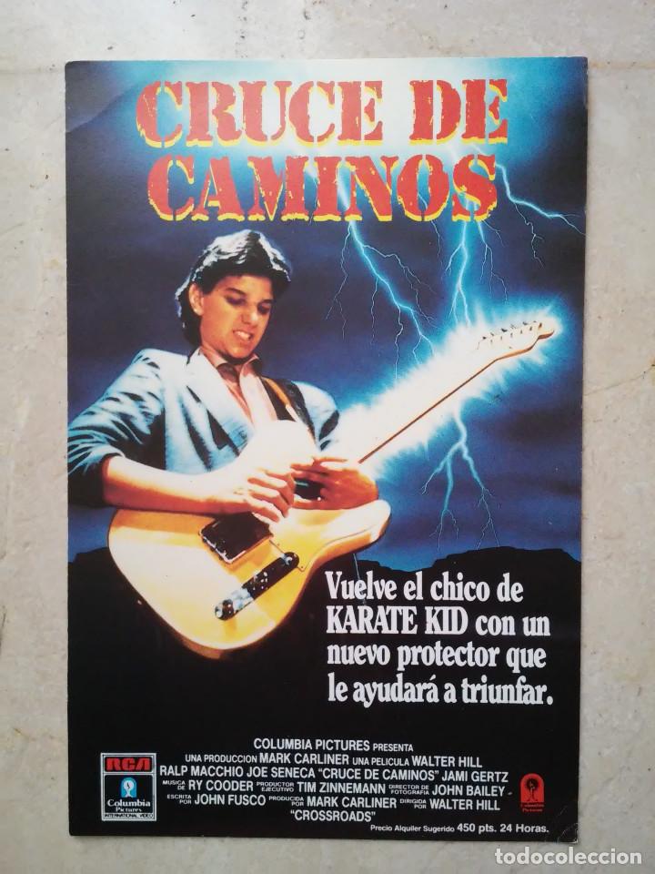 Kino: MINI-CARTEL ORIGINAL 13*18 - CRUCE DE CAMINOS - ALBUM - RALP MACCHIO - MUSICA ROCK