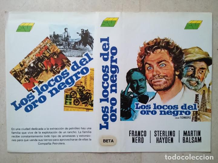 Cinema: CARATULA ORIGINAL -A4- LOS LOCOS DEL ORO NEGRO - FRANCO NERO - AVENTURAS