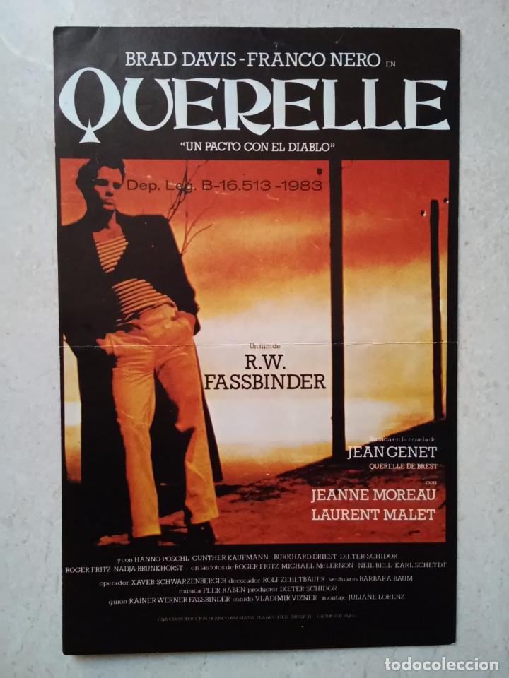 Cine: MINI-POSTER ORIGINAL -13*18- QUERELLE - FRANCO NERO - R W FASSBINDER