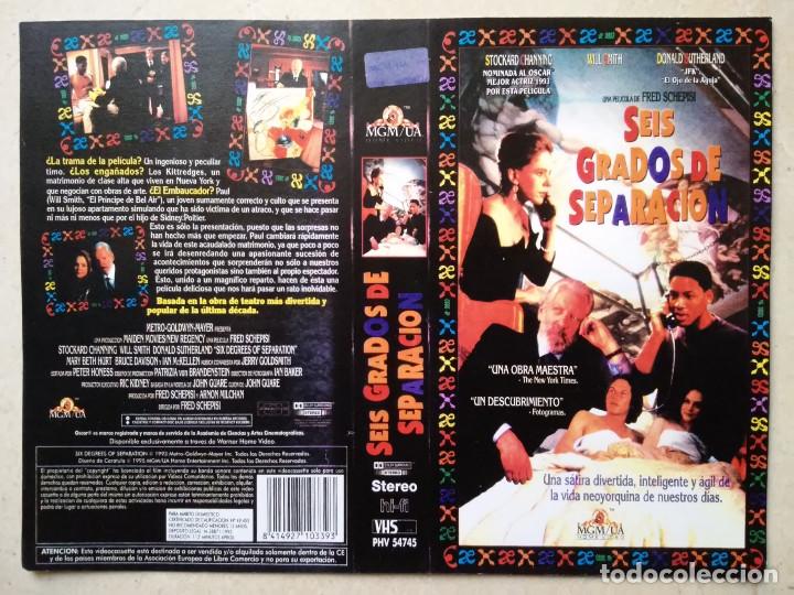 Cinema: CARATULA ORIGINAL -A4- SEIS GRADOS DE SEPARACION - DONALD SUTHERLAND