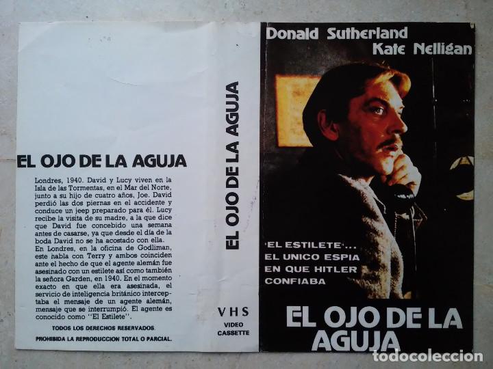 Cinema: CARATULA CINE -A4 - EL OJO DE LA AGUJA - DONALD SUTHERLAND - CINE BELICO
