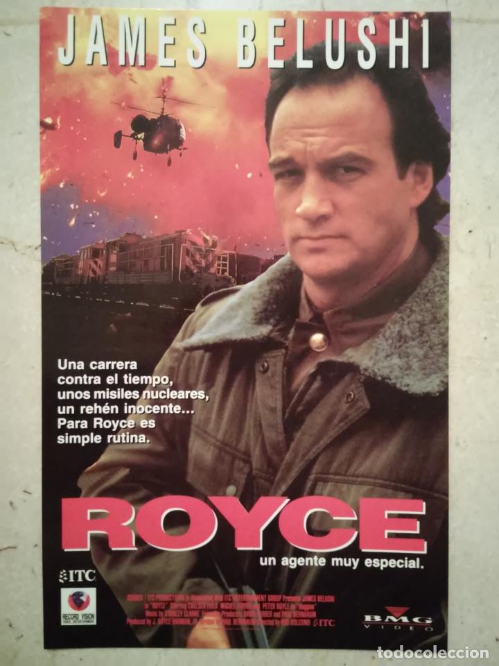 Cine: MINI-POSTER ORIGINAL 13*18 - ROYCE UN AGENTE MUY ESPECIAL - JAMES BELUSHI