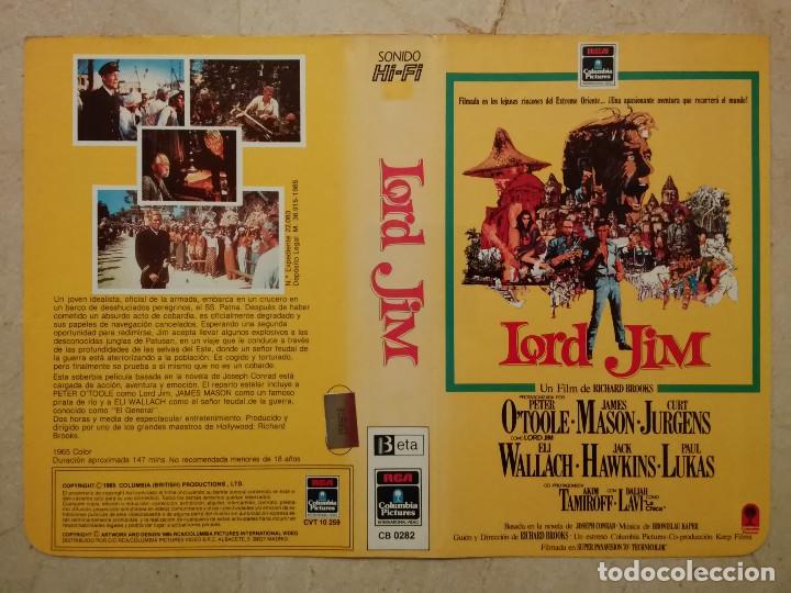 Kino: CARATULA ORIGINAL -A4- LORD JIM - PETER O'TOOLE - AVENTURAS