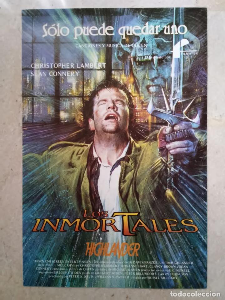 Cinema: MINI-POSTER ORIGINAL 13*18 - LOS INMORTALES - CHRISTOPHER LAMBERT - CIENCIA FICCION