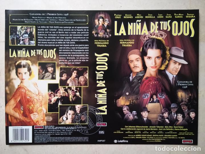 Cinema: CARATULA ORIGINAL -A4- LA NI&Ntilde;A DE TUS OJOS - PENELOPE CRUZ