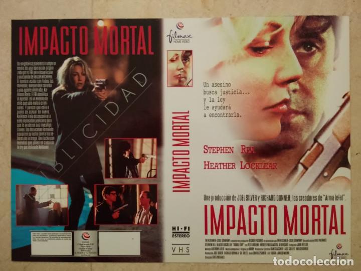 Cine: CARATULA ORIGINAL -A4- IMPACTO MORTAL - JOEL SILVER - Heather Locklear - Foto 1