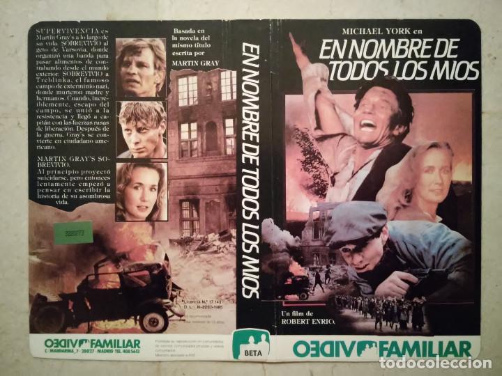 Cine: CARATULA ORIGINAL -A4- EN NOMBRE DE TODOS LOS MIOS - ARCHIVO - MICHAEL YORK - GUERRA