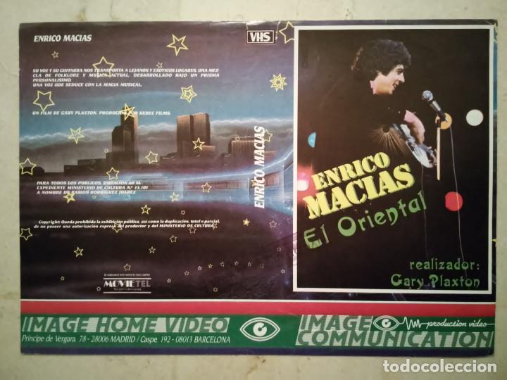 Cinema: CARATULA ORIGINAL -A4- ENRICO MACIAS EL ORIENTAL - ARCHIVO - FOLKLORE - MUSICA