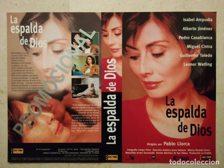 Cine: CARATULA ORIGINAL -A4- LA ESPALDA DE DIOS - ARCHIVO - ISABEL AMPUDIA - CINE ESPA&Ntilde;OL