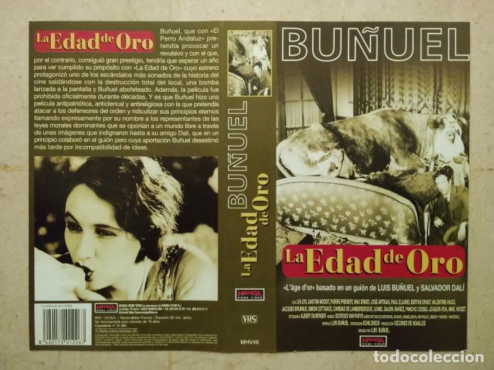 Cine: CARATULA ORIGINAL -A4- LA EDAD DE ORO - ARCHIVO - LUIS BU&Ntilde;UEL