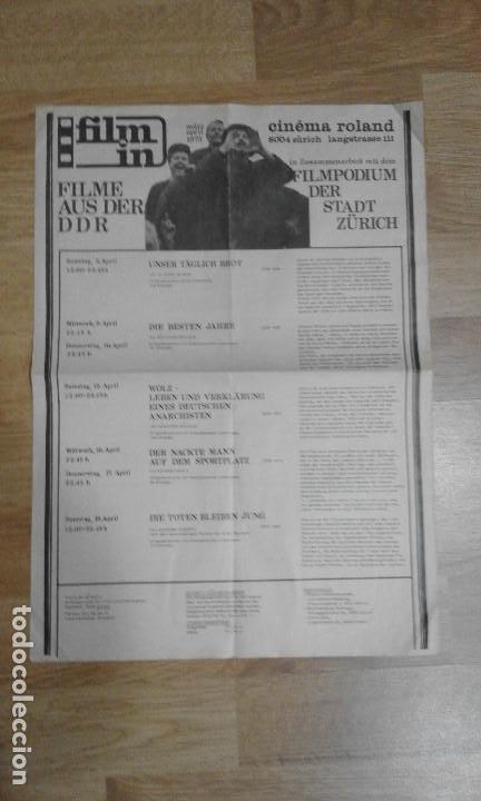 Cine: PROGRAMA FESTIVAL FILM-IN (ZURICH, 1975)