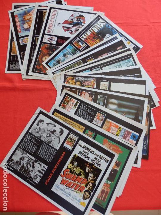 Cinema: lote 32 hojas de revista caratulas de video de pel&iacute;culas con ficha tecnica y sinopsis Interfilms