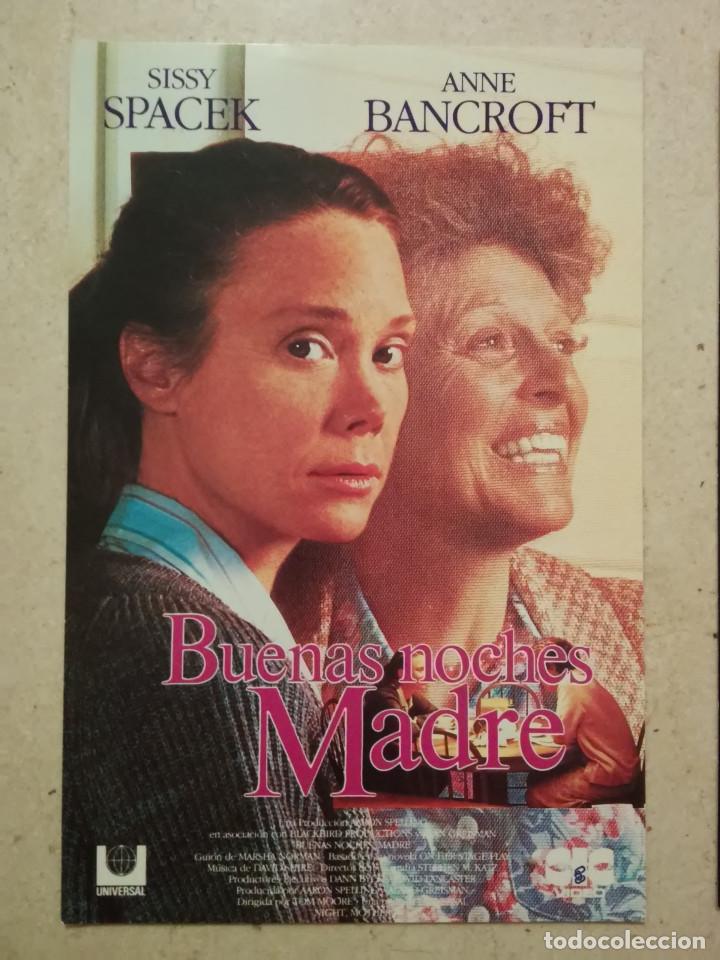 Cinema: MINI-POSTER ORIGINAL -13*18- BUENAS NOCHES MADRE - ALBUM - SISSY SPACEK - ANNE BANCROFT