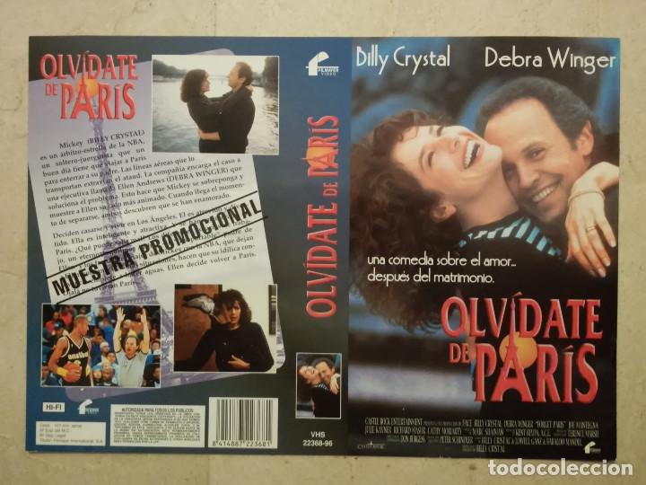 Cinema: CARATULA ORIGINAL -A4- OLVIDATE DE PARIS - ARCHIVO - DEBRA WINGER - BILLY CRYSTAL