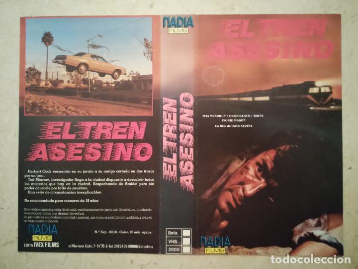 Cine: CARATULA ORIGINAL -A4- EL TREN ASESINO - ARCHIVO - TERROR - SUSPENSE