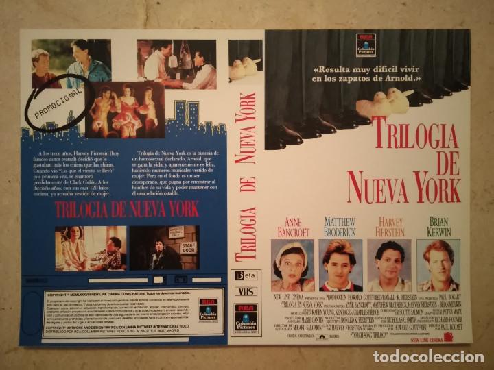 Cine: CARATULA ORIGINAL -A4- TRILOGIA DE NUEVA YORK - ARCHIVO - MATTHEW BRODERICK