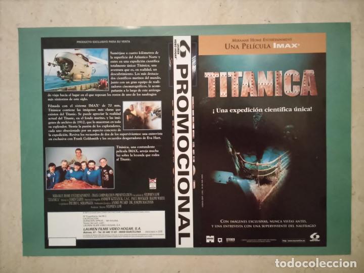 Cine: CARATULA ORIGINAL -A4- TITANICA - ARCHIVO - DOCUMENTAL TITANIC