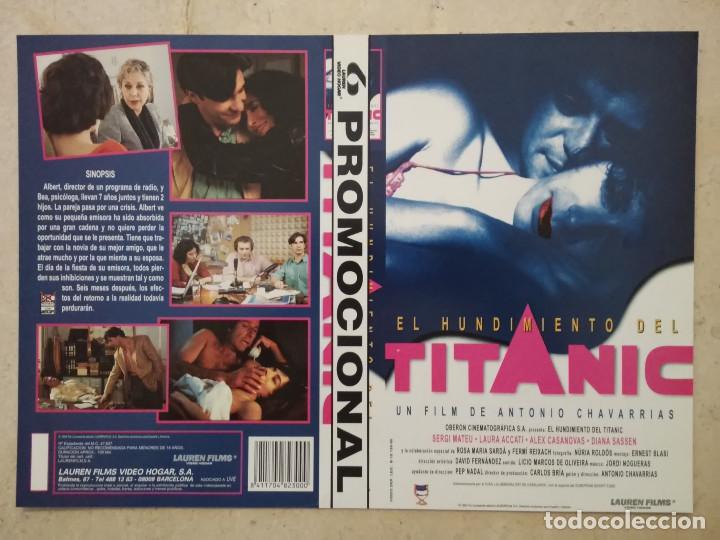 Cine: CARATULA ORIGINAL -A4- EL HUNDIMIENTO DEL TITANIC - ARCHIVO - CINE ESPA&Ntilde;OL