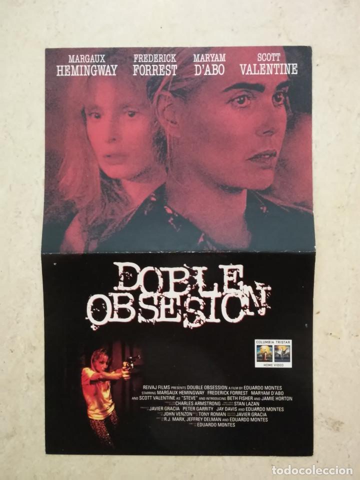 Cine: MINI-POSTER ORIGINAL -13*18- DOBLE OBSESION - ALBUM - MARYAM D'ABO - MARIAUX HEMINGWAY