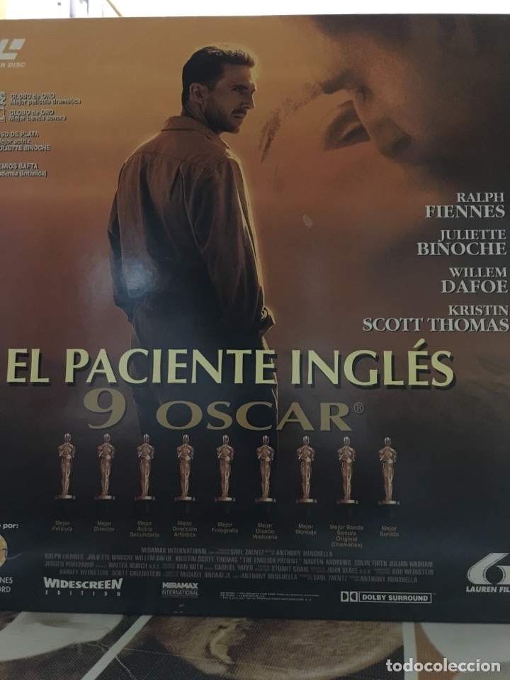 Cine: EL PACIENTE INGLES-LASER DISC-2 DISCOS - Foto 1