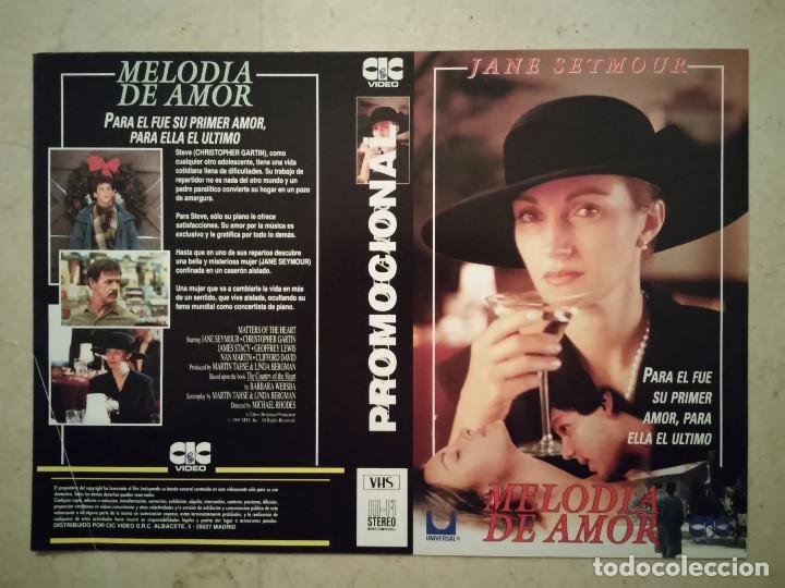 Kino: CARATULA ORIGINAL -A4- MELODIA DE AMOR - JANE SEYMOUR