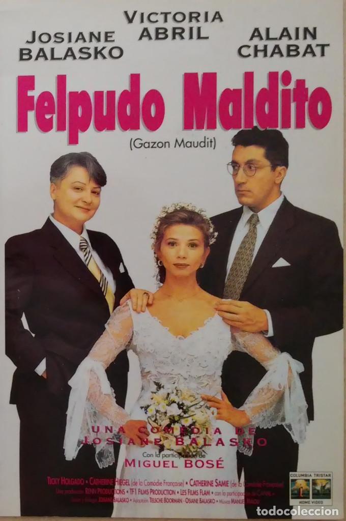 Cine: MINI-POSTER ORIGINAL -13*18- FELPUDO MALDITO - VICTORIA ABRIL