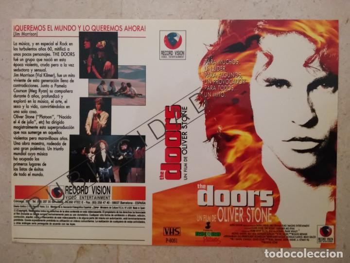 Cine: CARATULA ORIGINAL -A4- THE DOORS - VAL KILMER - MUSICA - OLIVER STONE