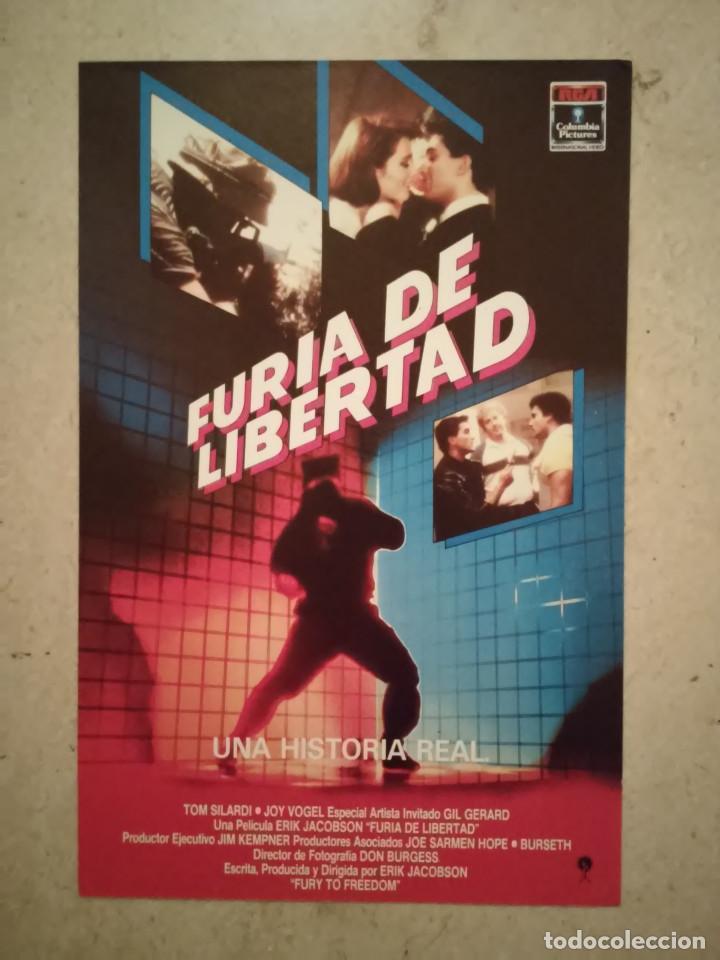 Cinema: MINI-POSTER ORIGINAL -13*18- FURIA DE LIBERTAD - ALBUM - SUSPENSE - TOM SILARDO - ERIK JACOBSON