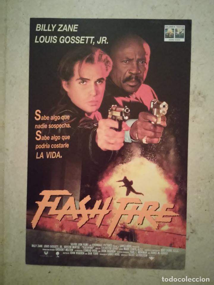 Cinema: MINI-POSTER ORIGINAL -13*18- FLASHFIRE - ALBUM - ACCION - SUSPENSE - BILLY ZANE