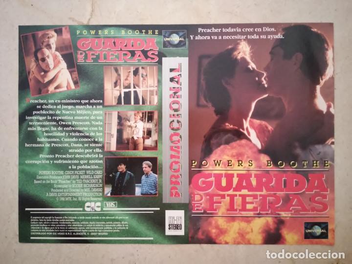 Cinema: CARATULA ORIGINAL -A4- GUARIDA DE FIERAS - ARCHIVO - POWERS BOOTHE