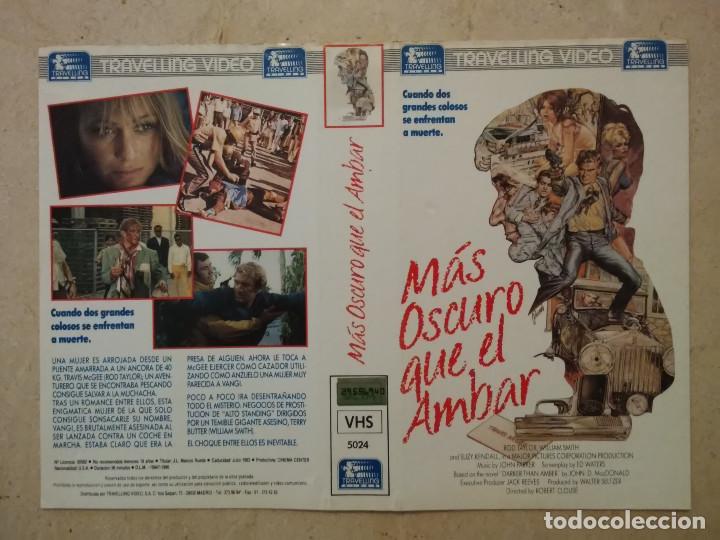 Cine: CARATULA ORIGINAL -A4- MAS OSCURO QUE EL AMBAR - ARCHIVO - ROD TAYLOR - SUSPENSE