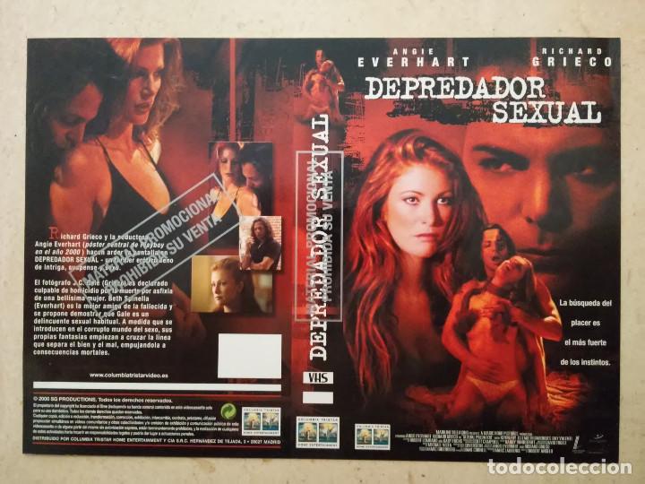 Kino: CARATULA ORIGINAL -A4- DEPREDADOR SEXUAL- ARCHIVO - ANGIE EVERHART - RICHARD GRIECO