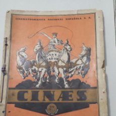 Cine: CINAES. CINEMATOGRAFICA NACIONAL ESPAÑOLA, S.A. CATALOGO GENERAL DE SUS ACTIVIDADES 1929 MUY RARO. Lote 91510075