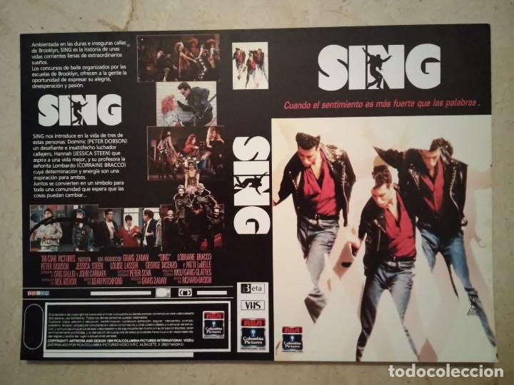 Cine: CARATULA ORIGINAL -A4- SING - ARCHIVO - LORRAINE BRACCO - ROCK AOR