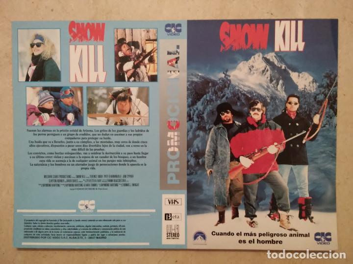 Cine: CARATULA ORIGINAL -A4- SNOW KILL - THRILLER - Thomas J. Wright