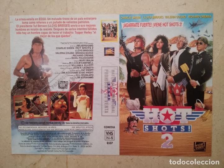Cine: CARATULA ORIGINAL -A4- HOT SHOTS 2 - CHARLIE SHEEN - COMEDIA