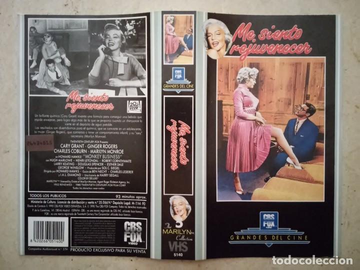 Cine: CARATULA ORIGINAL -A4- ME SIENTO REJUVENECER  - Marilyn Monroe - ARCHIVO - CARY GRANT