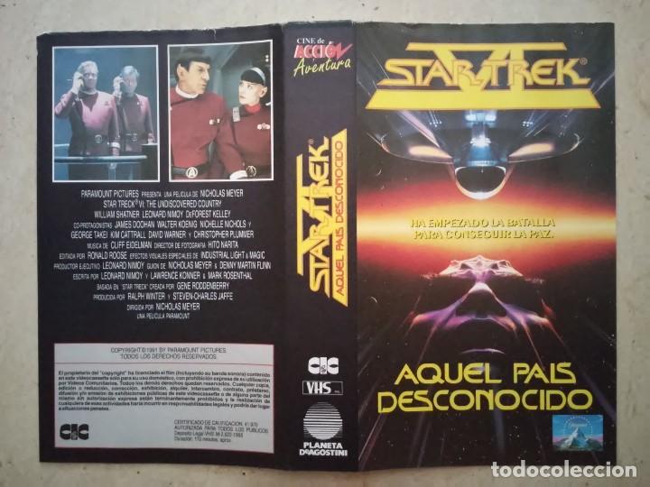 Cine: CARATULA ORIGINAL -A4- STAR TREK 6 AQUEL PAIS DESCONOCIDO - COLE - CIENCIA FICCION