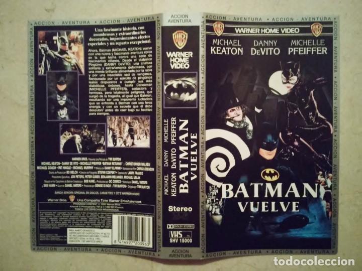 Cinema: CARATULA ORIGINAL -A4- BATMAN VUELVE - COLE - SUPERHEROES - MICHAEL KEATON