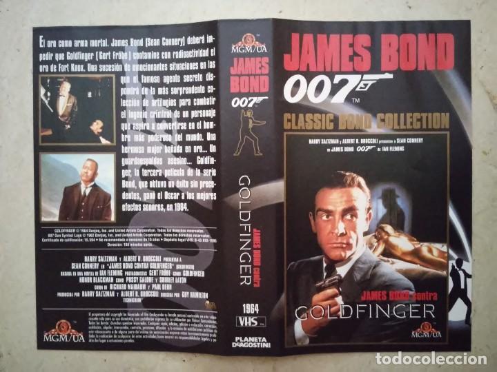 Cine: CARATULA ORIGINAL -A4- JAMES BOND GOLDFINGER - COLE - 007